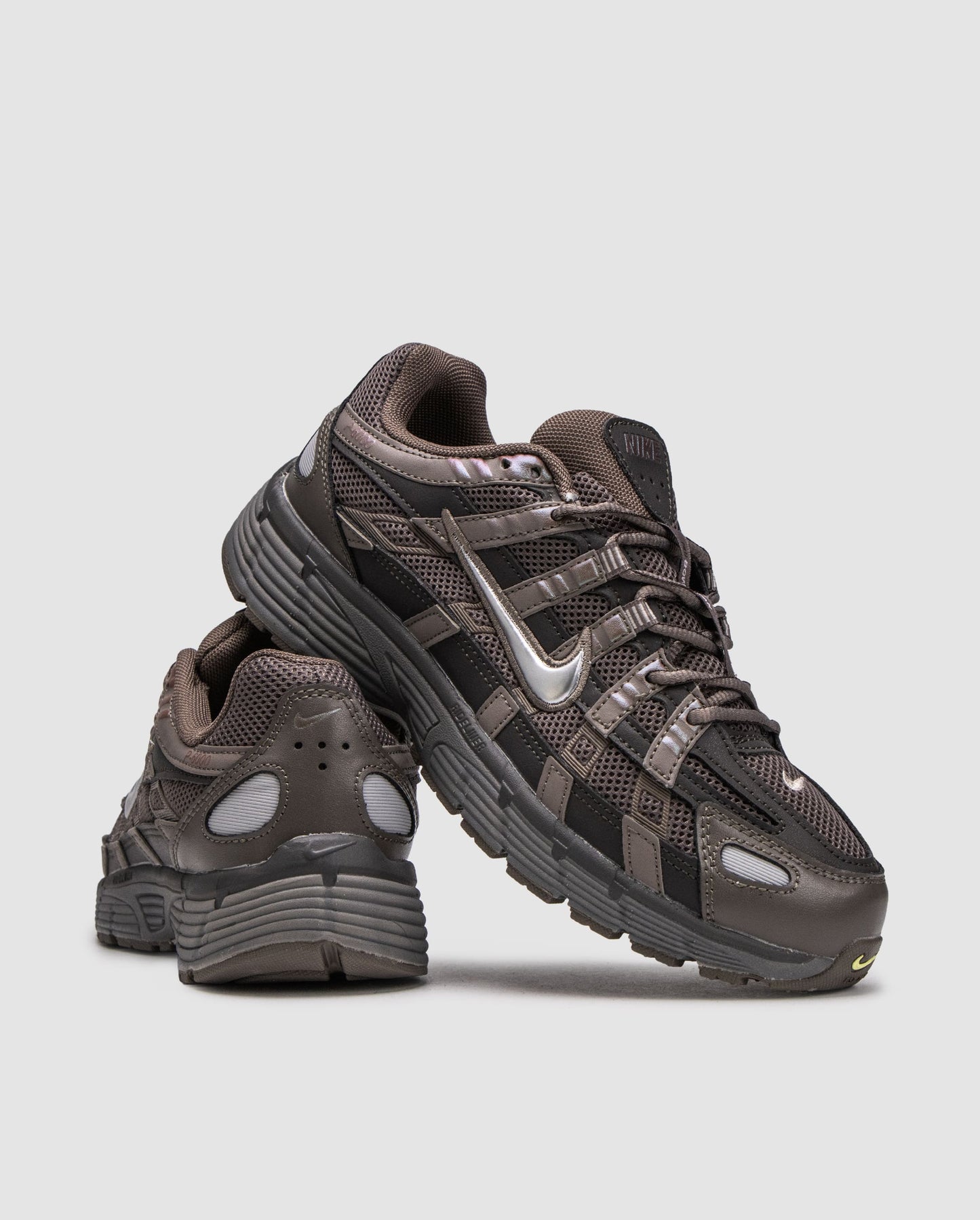 Nike P-6000 Brown Black / Cave Stone / Metallic Silver