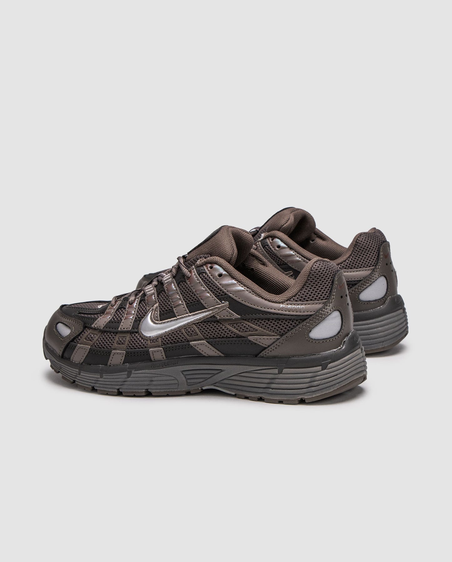 Nike P-6000 Brown Black / Cave Stone / Metallic Silver