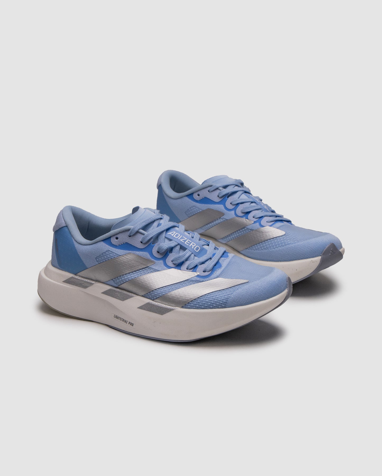 Adidas Adizero Evo SL Glow Blue Silver Metallic