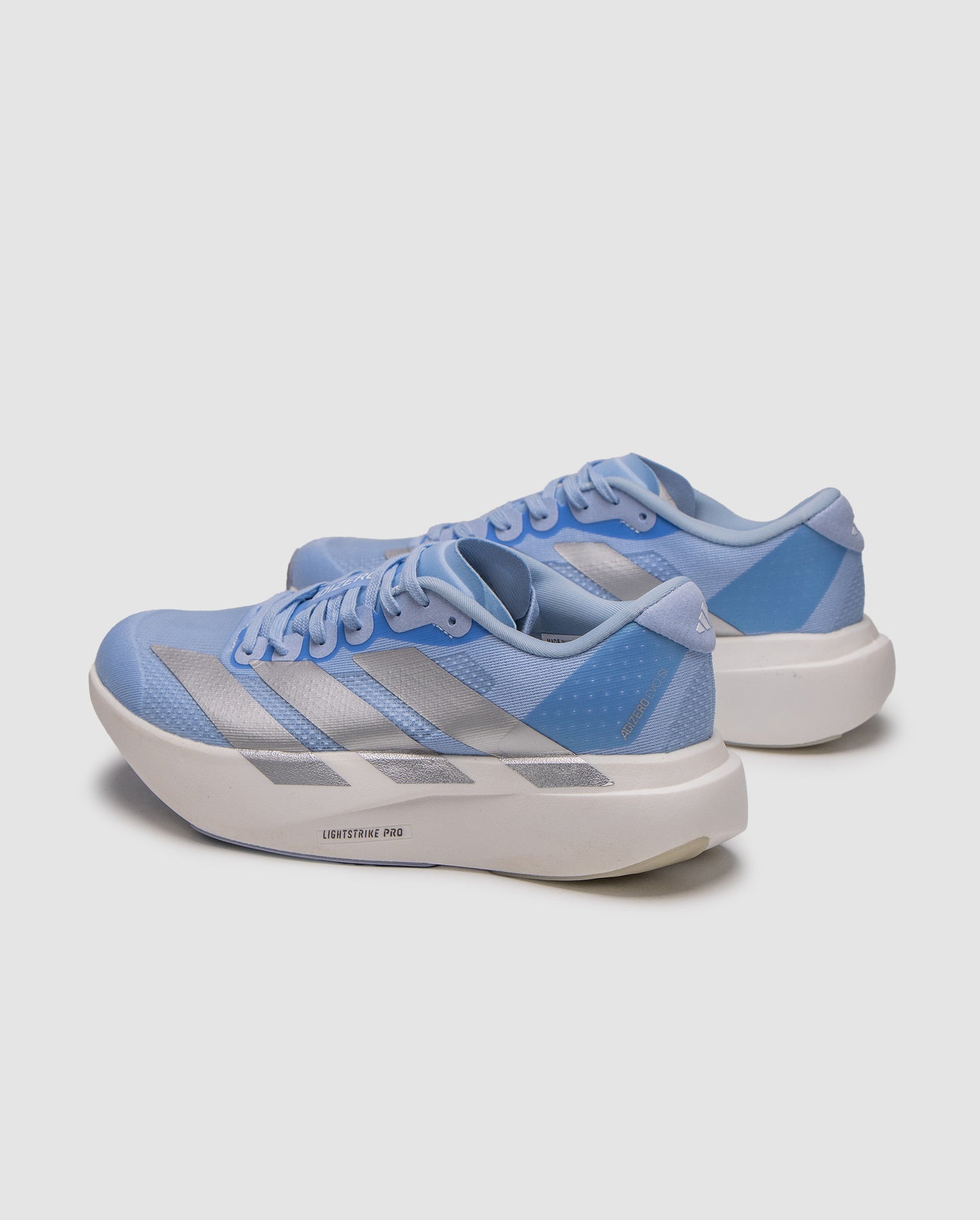 Adidas Adizero Evo SL Glow Blue Silver Metallic