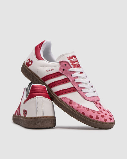 Adidas Samba x Comme des Garçons Play White Pink