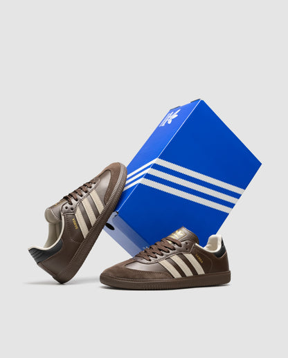 Adidas Samba OG Dark Brown Beige Gum