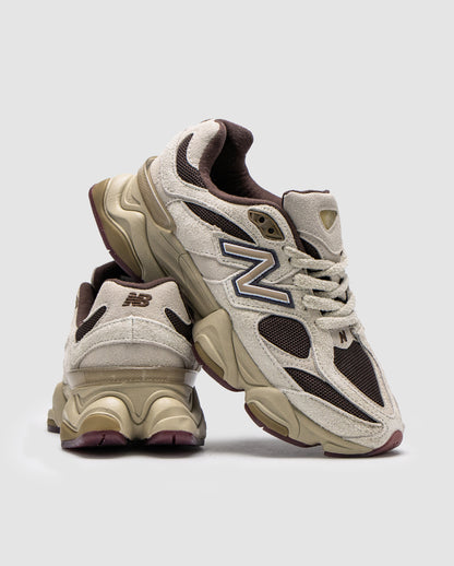 New Balance 9060 Sydney's Signature Collection in Beige Brown Black Suede Mesh