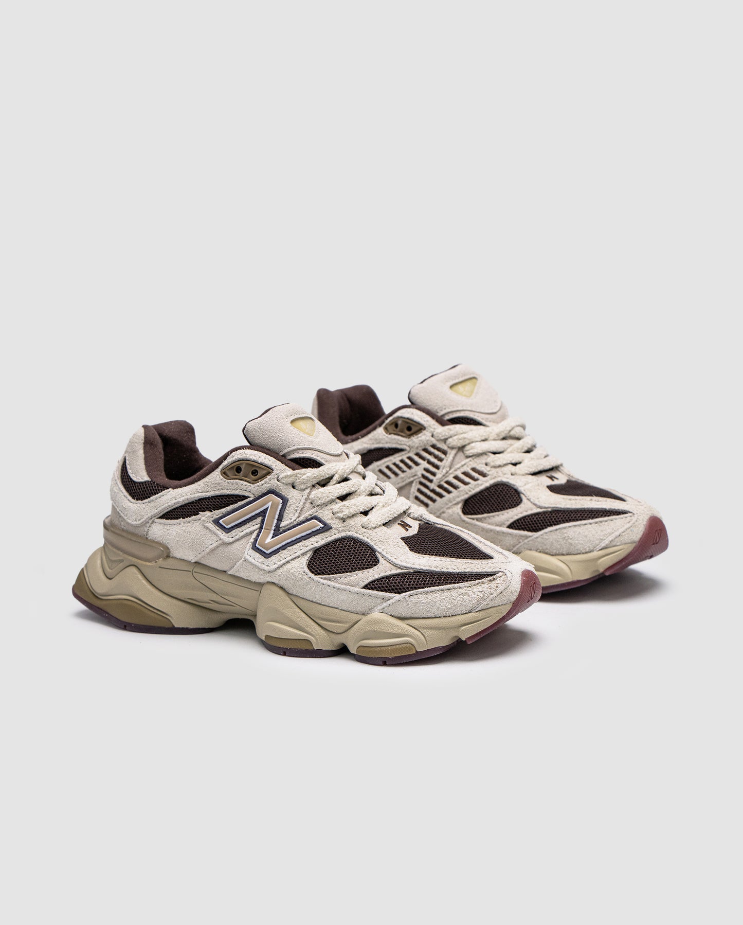 New Balance 9060 Sydney's Signature Collection in Beige Brown Black Suede Mesh