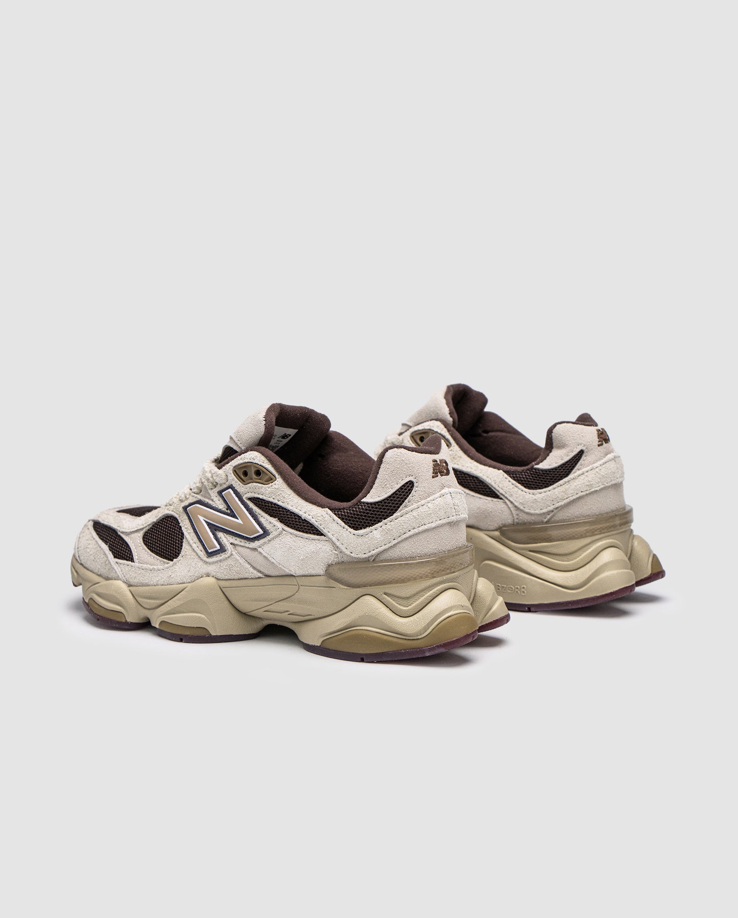 New Balance 9060 Sydney's Signature Collection in Beige Brown Black Suede Mesh