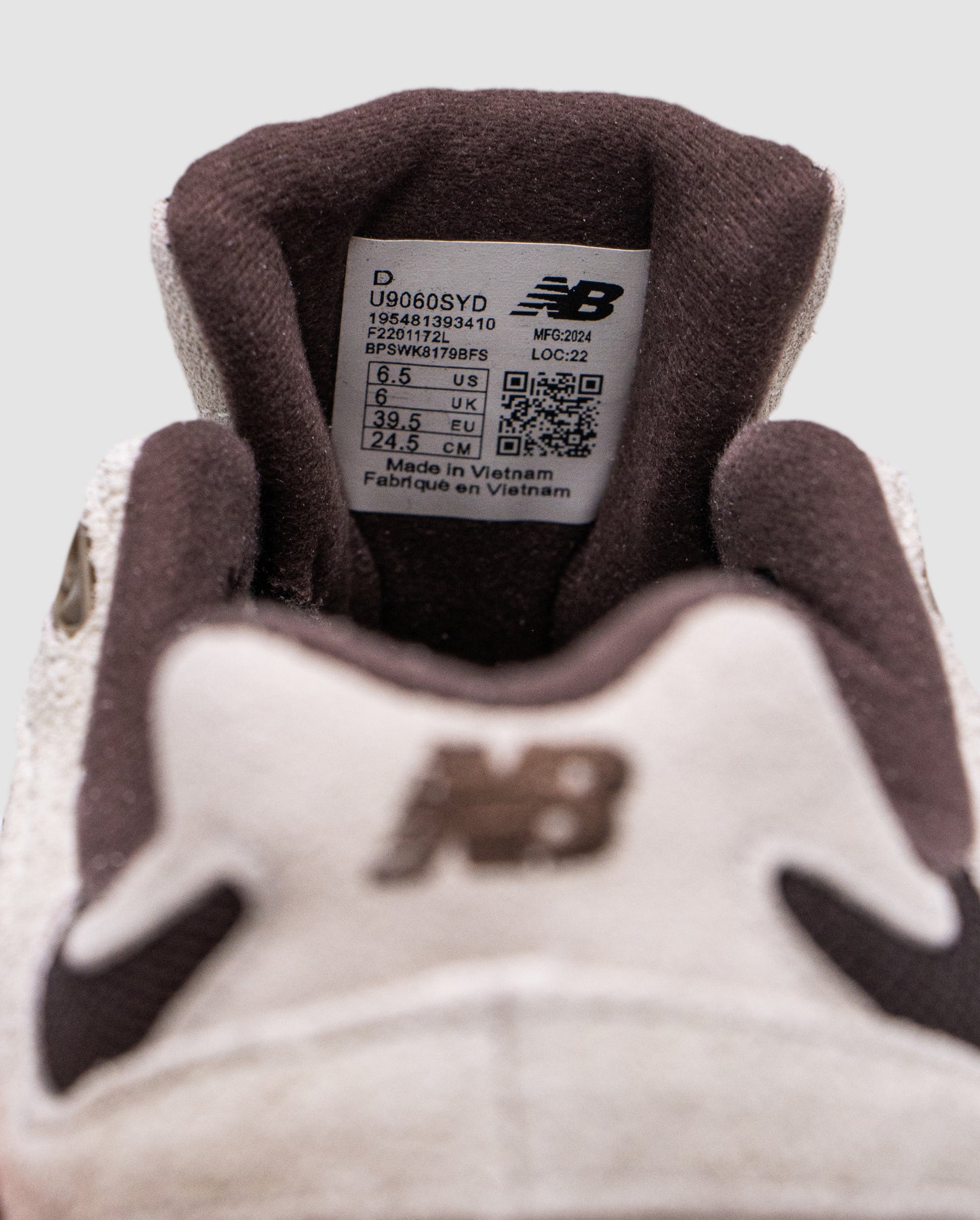 New Balance 9060 Sydney's Signature Collection in Beige Brown Black Suede Mesh