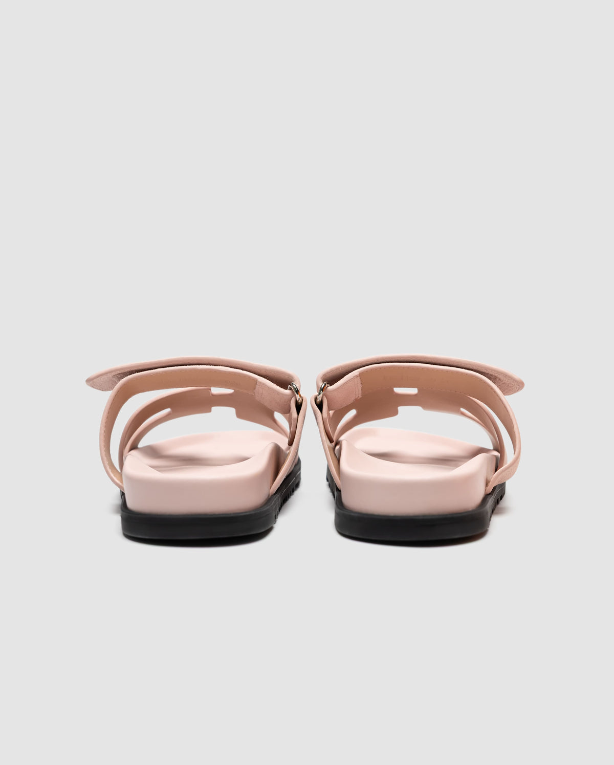 Hermes Chypre Sandals Pink Suede