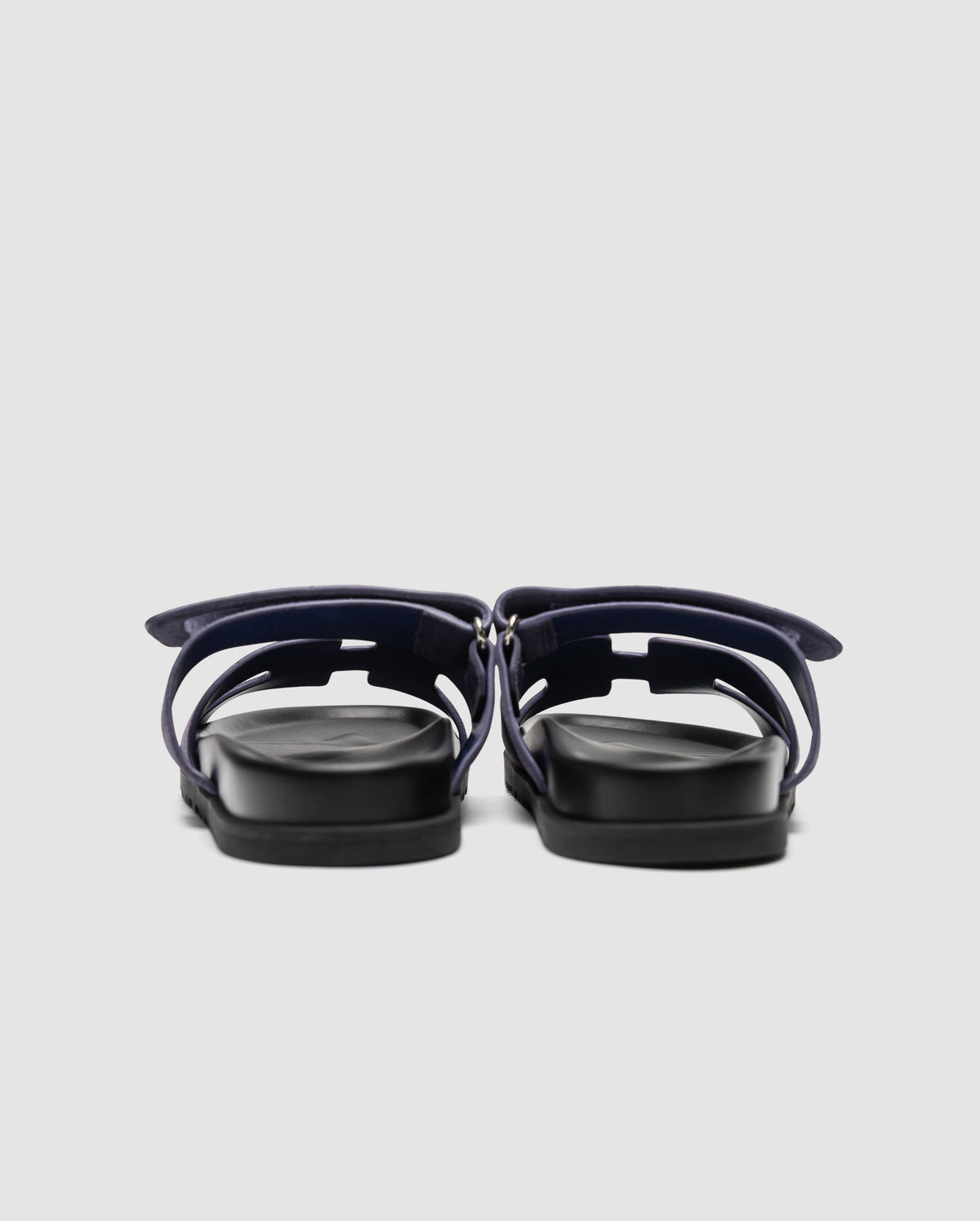 Hermes Chypre Sandals Violet Suede