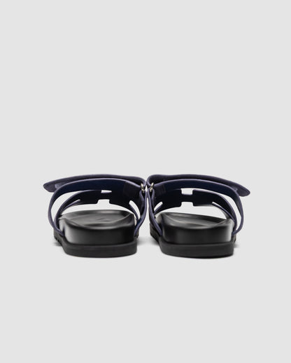 Hermes Chypre Sandals Violet Suede