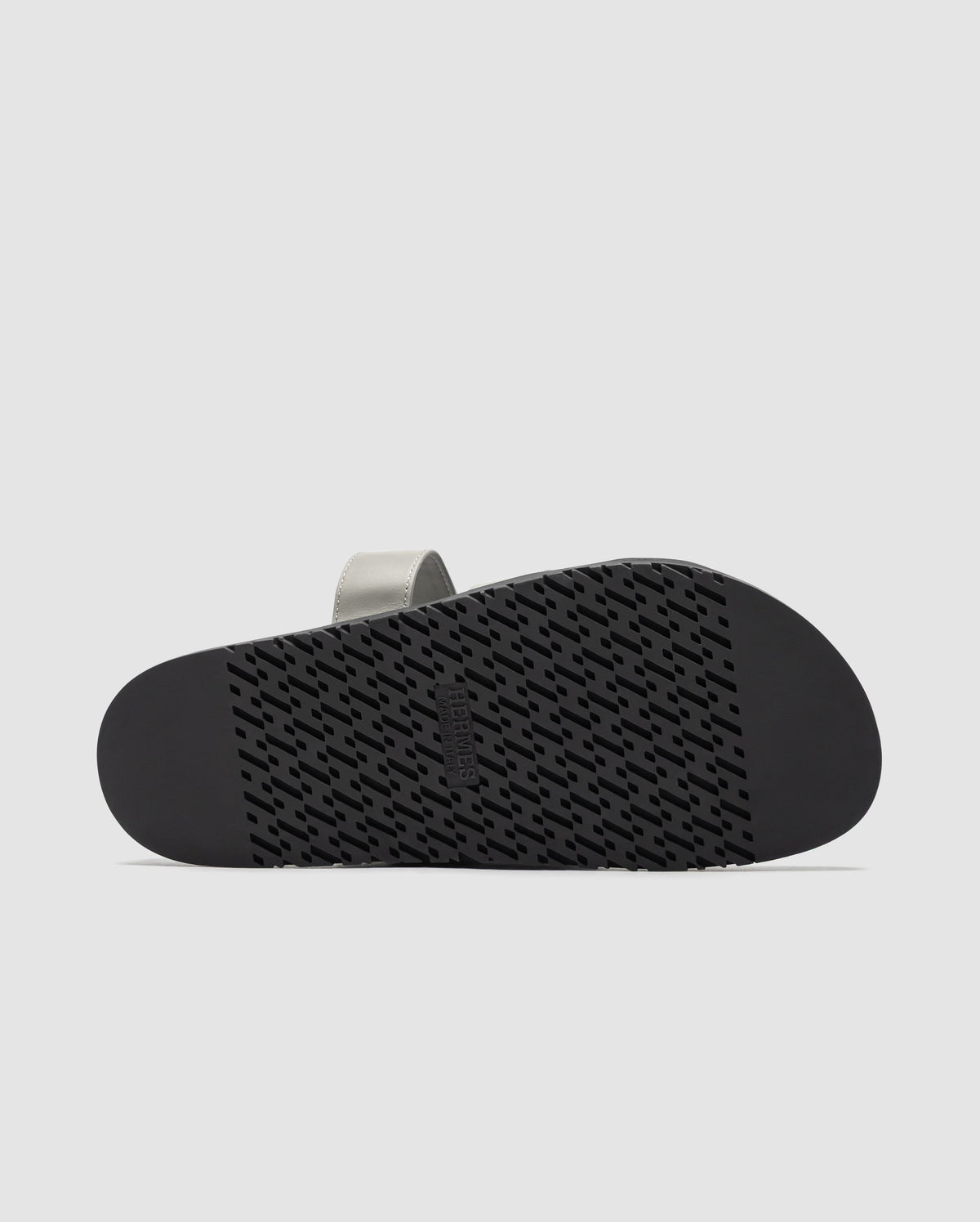 Hermes Chypre Sandals Grey Calfskin