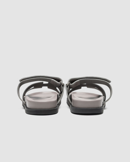 Hermes Chypre Sandals Grey Suede