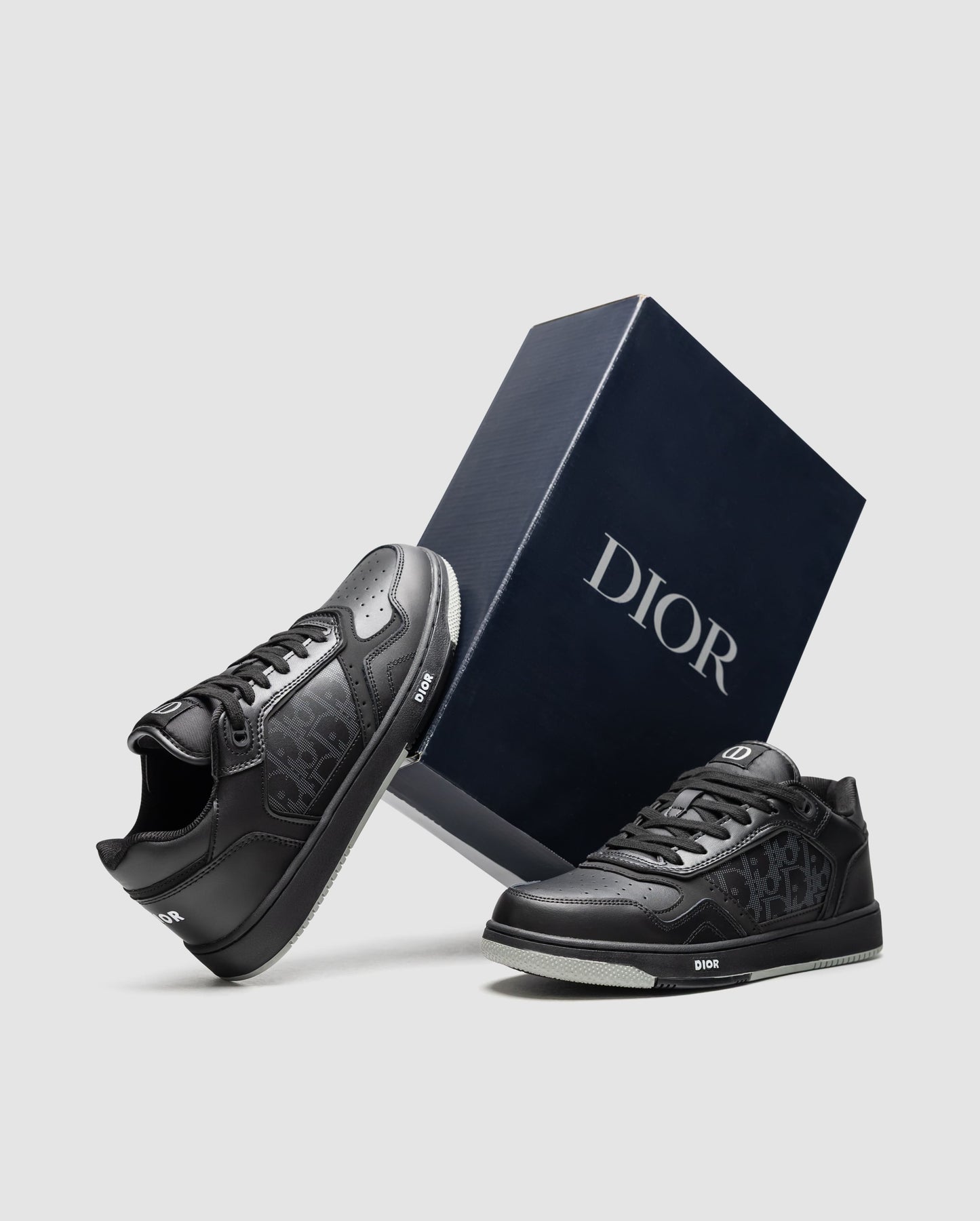 Christian Dior B27 Uptown Low-Top Sneaker Black Grey