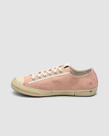 Golden Goose V-Star in Pink Suede with Cream leather star