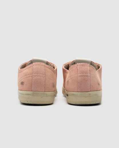 Golden Goose V-Star in Pink Suede with Cream leather star