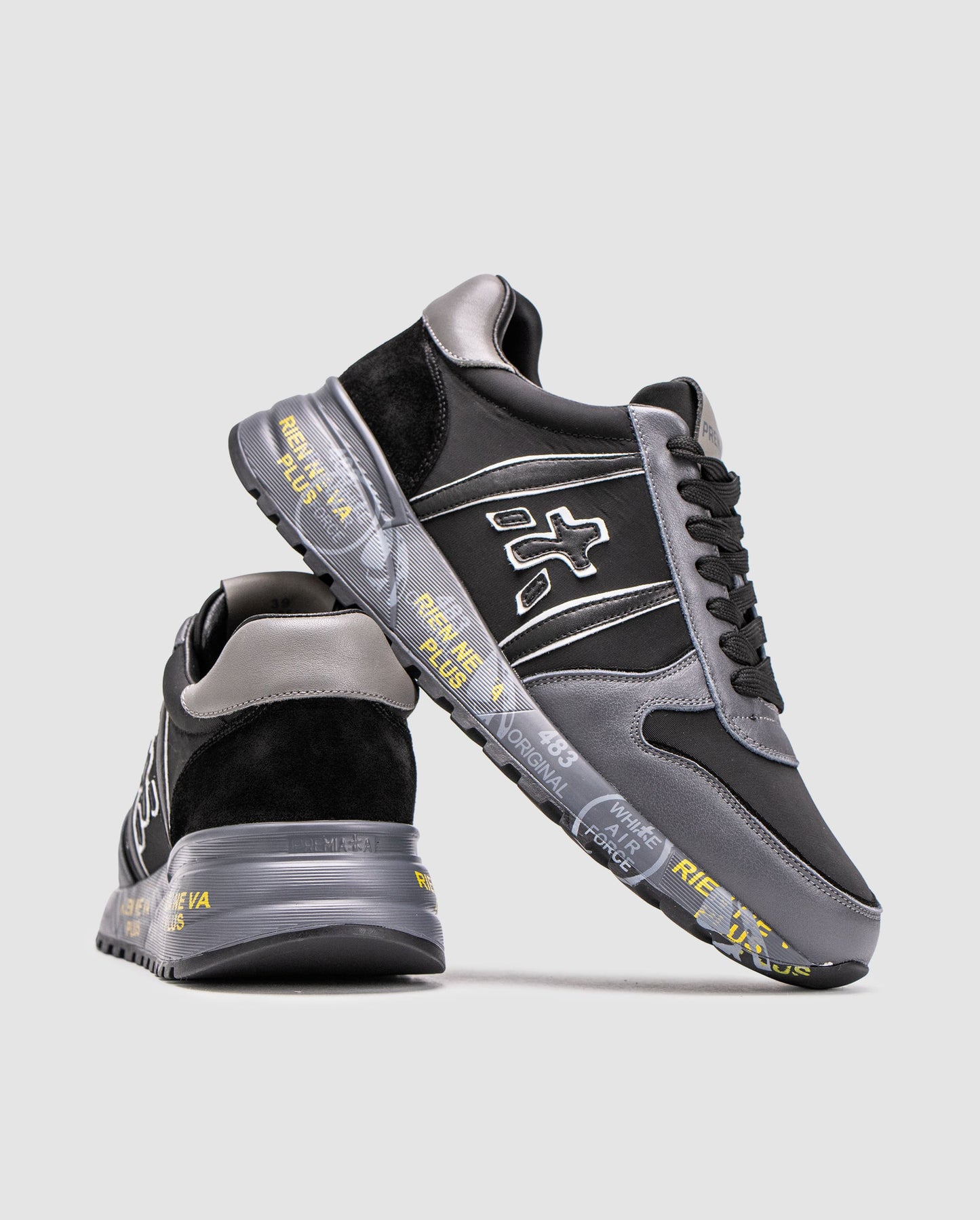 Premiata Mick Triple Black Grey