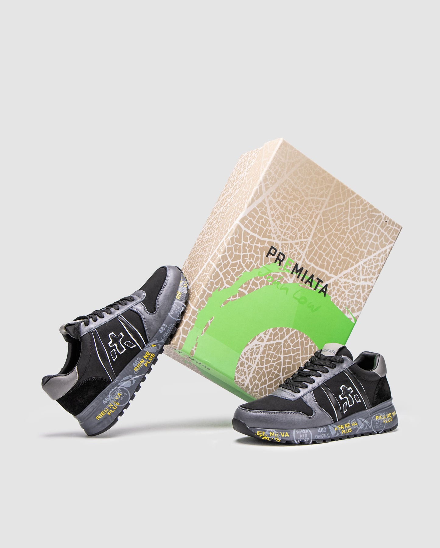 Premiata Mick Triple Black Grey