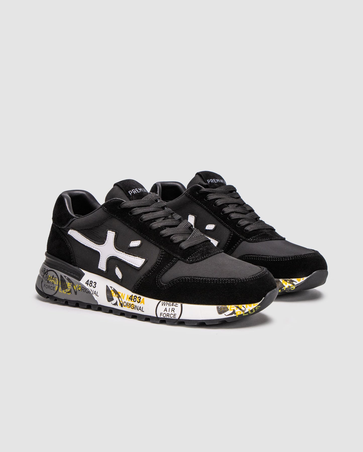 Premiata Mick Black White II