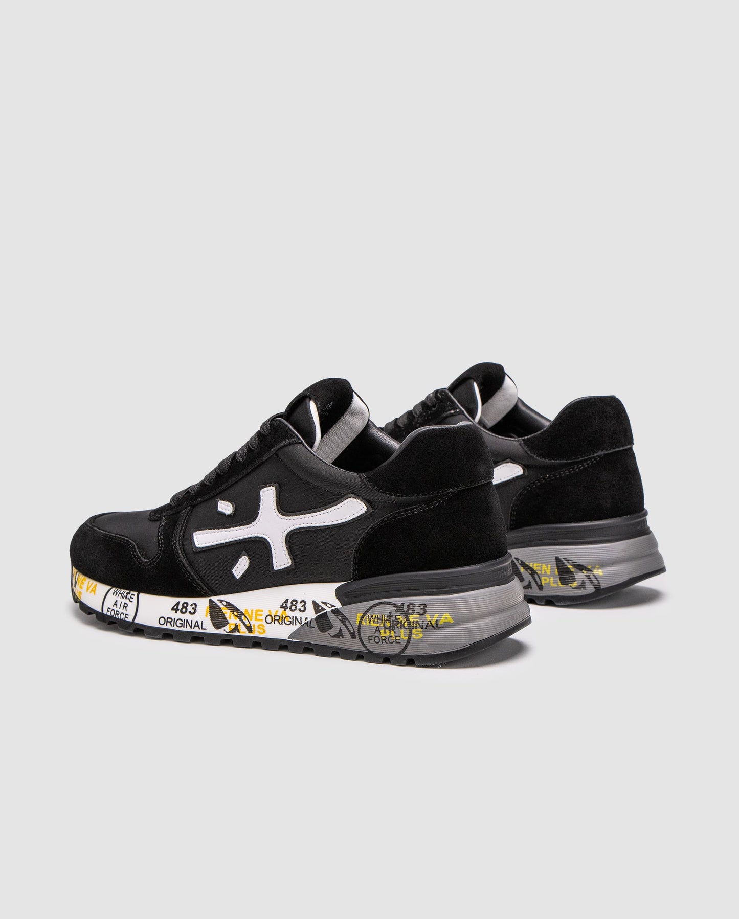 Premiata Mick Black White II