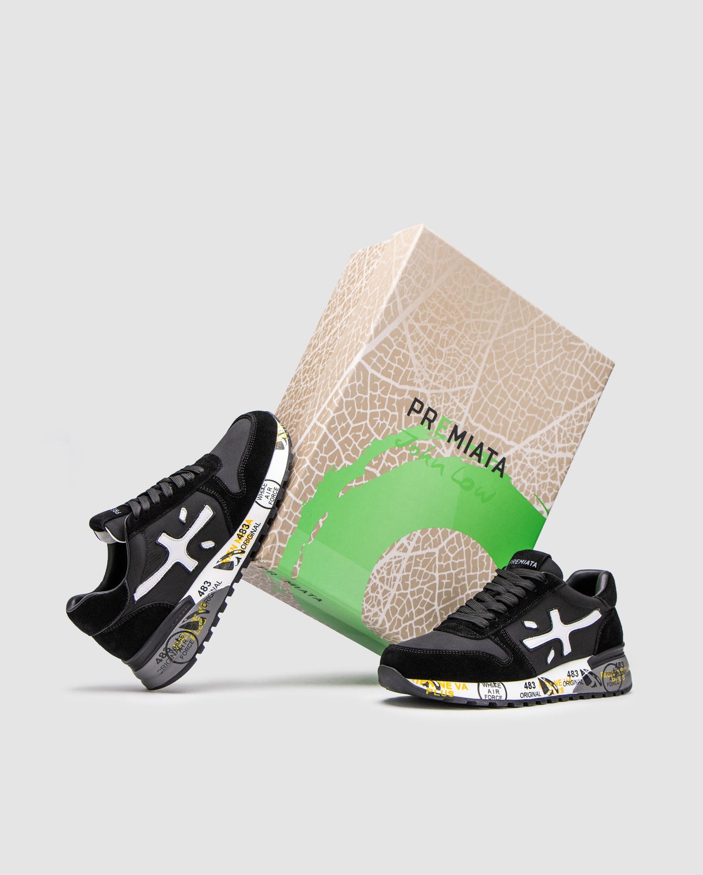 Premiata Mick Black White II