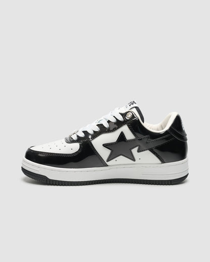 Bape A Bathing Ape Bape STA Patent Leather Black White