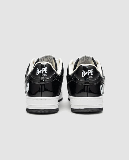 Bape A Bathing Ape Bape STA Patent Leather Black White