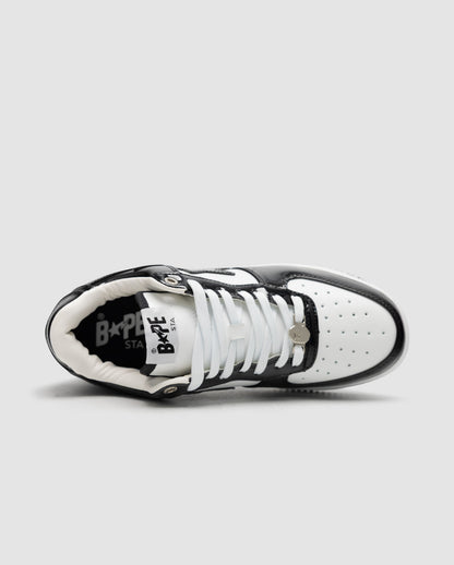 Bape A Bathing Ape Bape STA Patent Leather Black White
