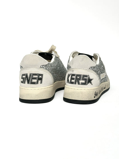 Golden Goose Superstar Ballstar Sparkle Light Grey