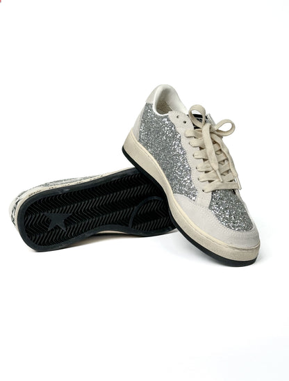Golden Goose Superstar Ballstar Sparkle Light Grey
