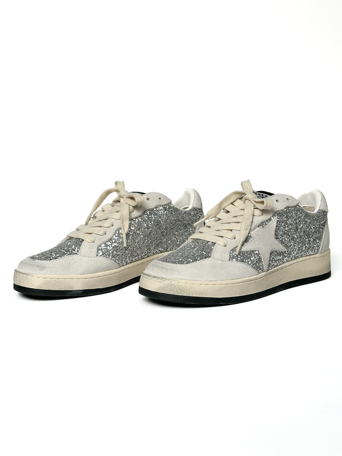 Golden Goose Superstar Ballstar Sparkle Light Grey