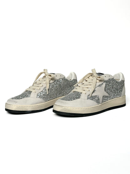 Golden Goose Superstar Ballstar Sparkle Light Grey