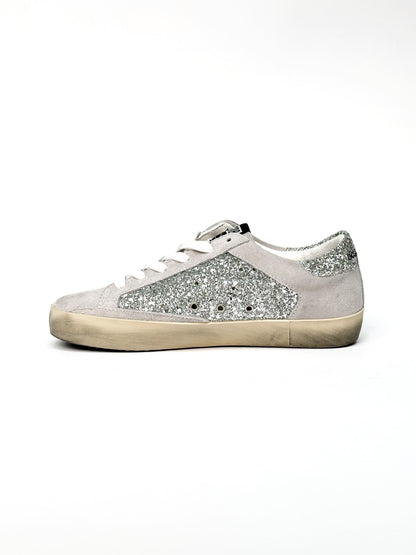 Golden Goose Superstar GGDB Star Light Grey Sparkle