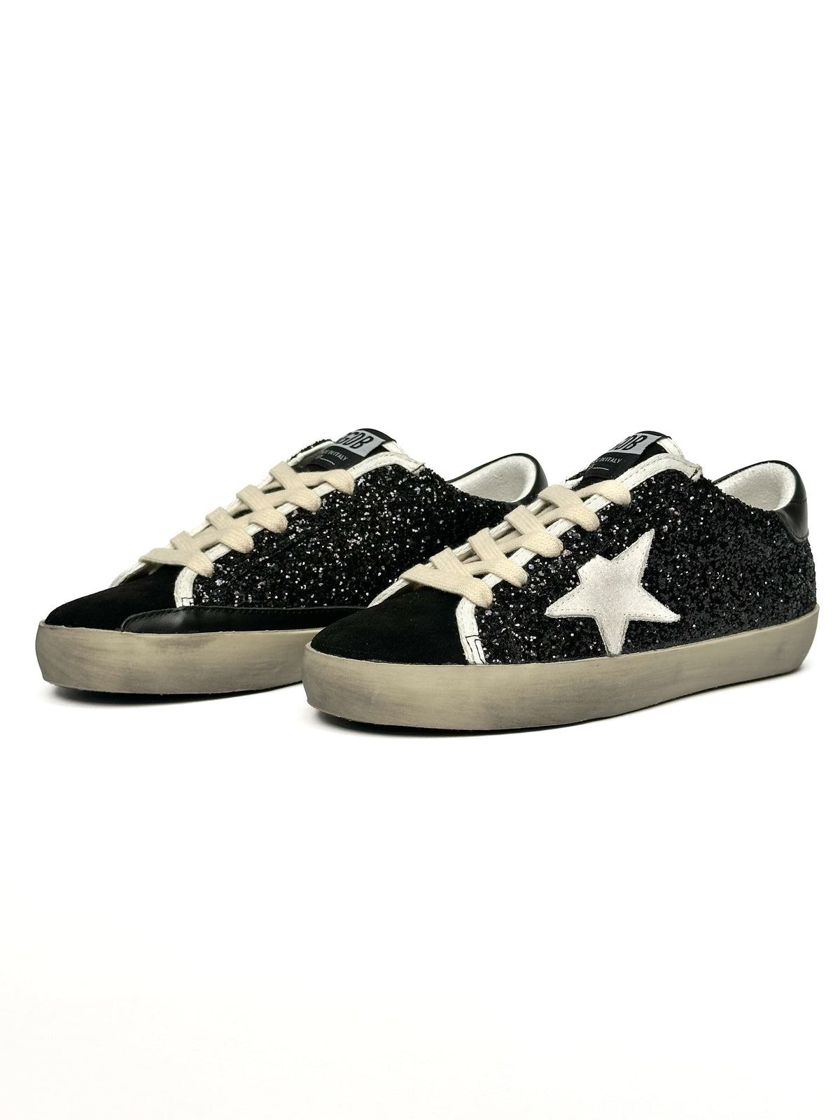 Golden Goose Superstar Black Sparkles