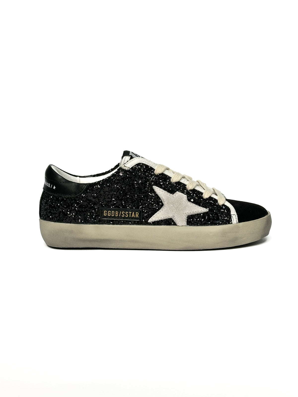Golden Goose Superstar Black Sparkles