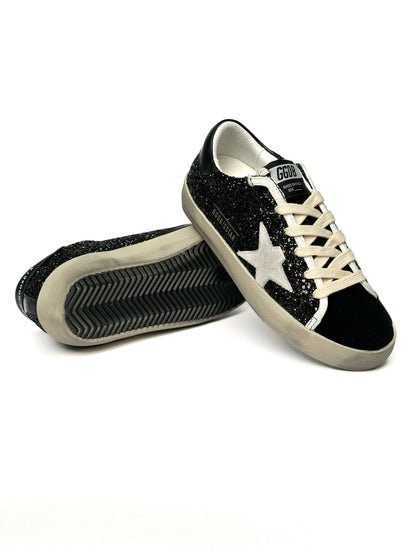 Golden Goose Superstar Black Sparkles