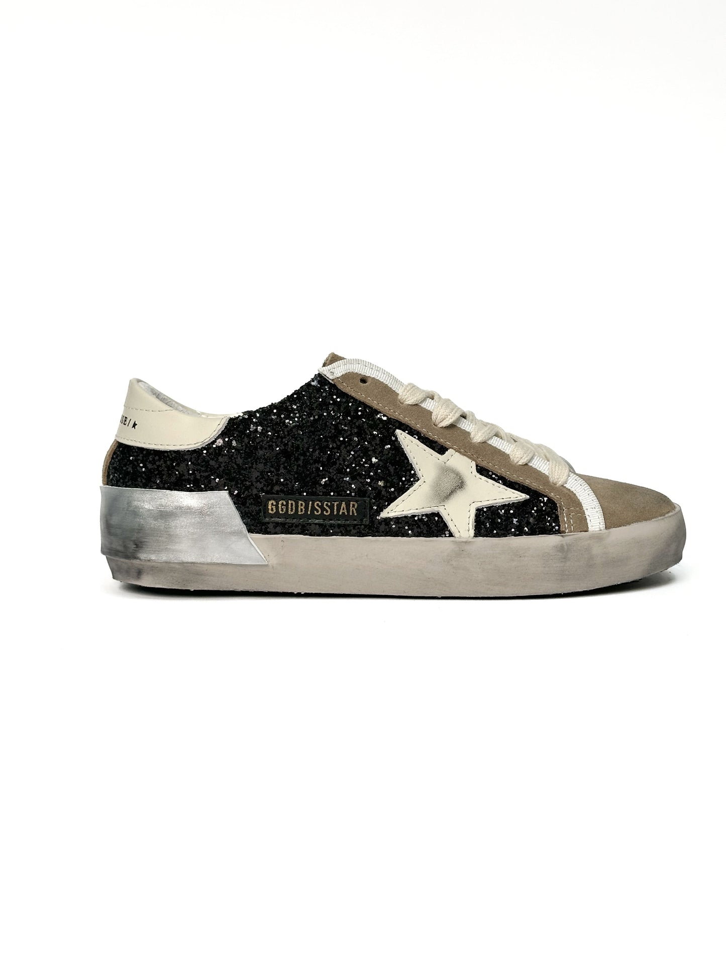Golden Goose Superstar GGDB STAR Black Sparkles Brown