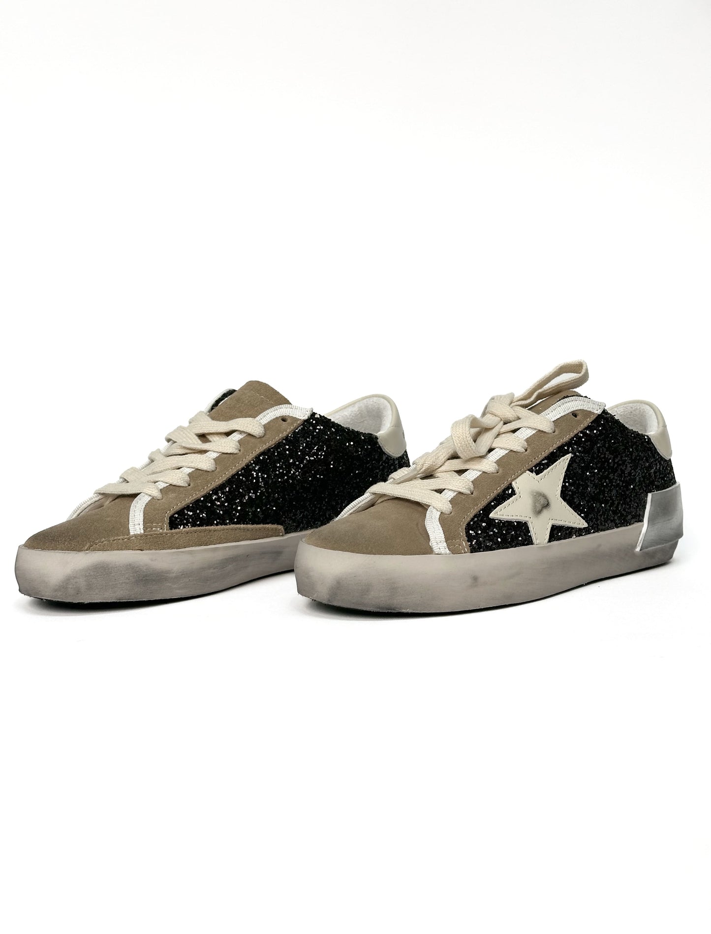 Golden Goose Superstar GGDB STAR Black Sparkles Brown