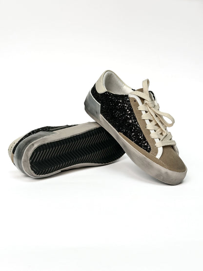 Golden Goose Superstar GGDB STAR Black Sparkles Brown