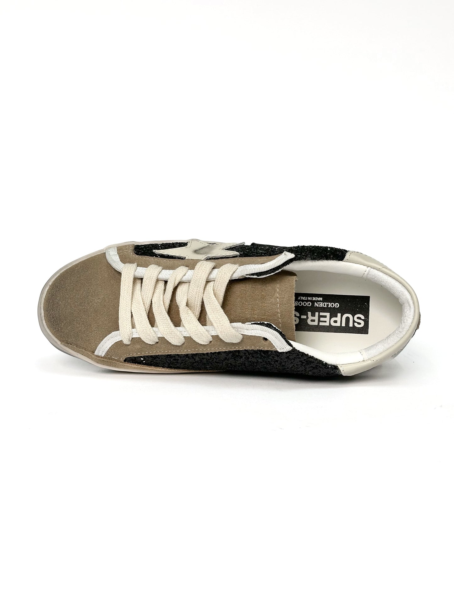 Golden Goose Superstar GGDB STAR Black Sparkles Brown