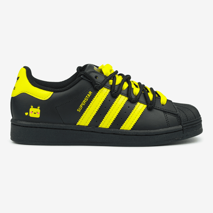 Adidas Superstar Pokemon Black Yellow Custom