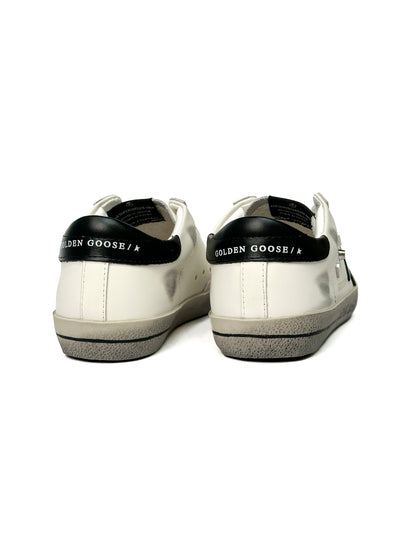 Golden Goose Superstar White Black Inscription