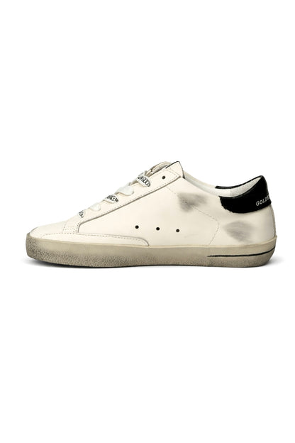 Golden Goose Superstar White Black Inscription