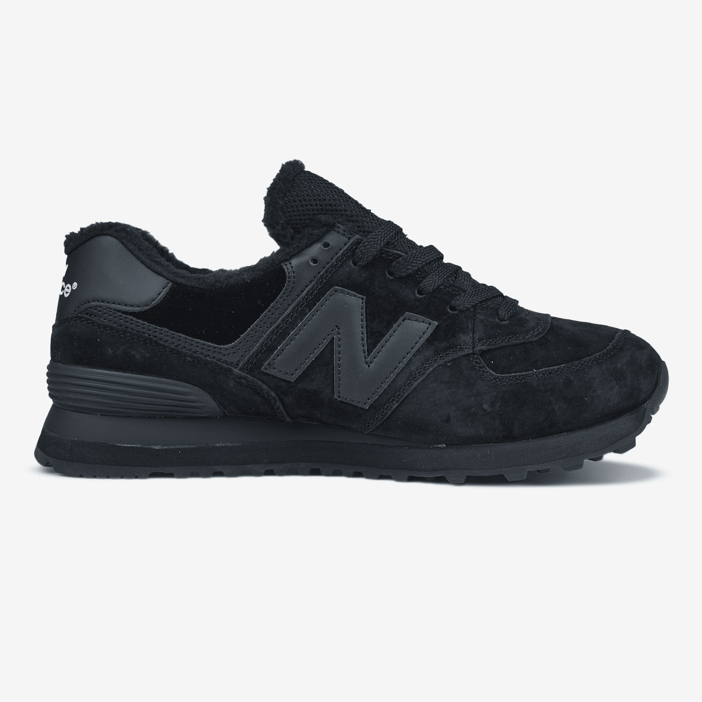 New Balance 574 Black Dark Blue Хутро