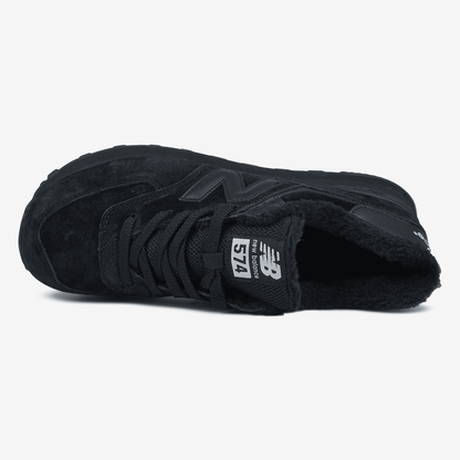 New Balance 574 Black Dark Blue Хутро