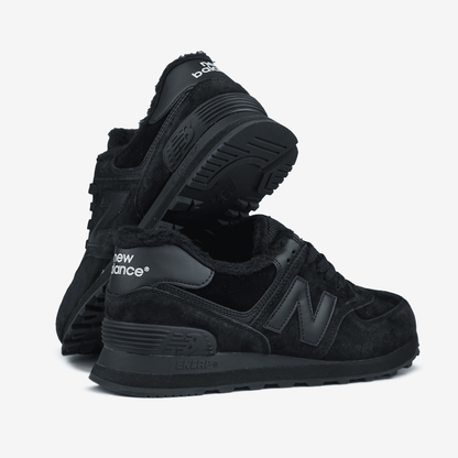 New Balance 574 Black Dark Blue Хутро