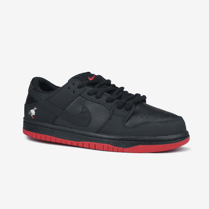 Nike Dunk Low Pigeon Black Red Хутро
