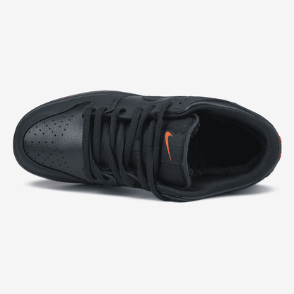 Nike Dunk Low Pigeon Black Red Хутро