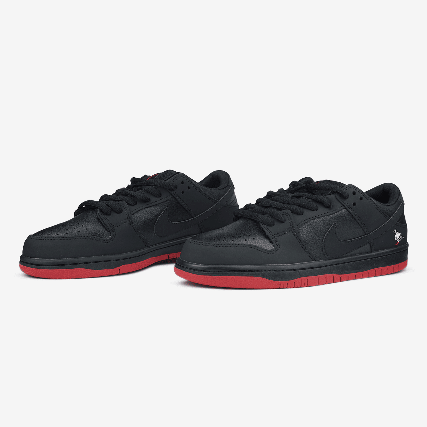 Nike Dunk Low Pigeon Black Red Хутро