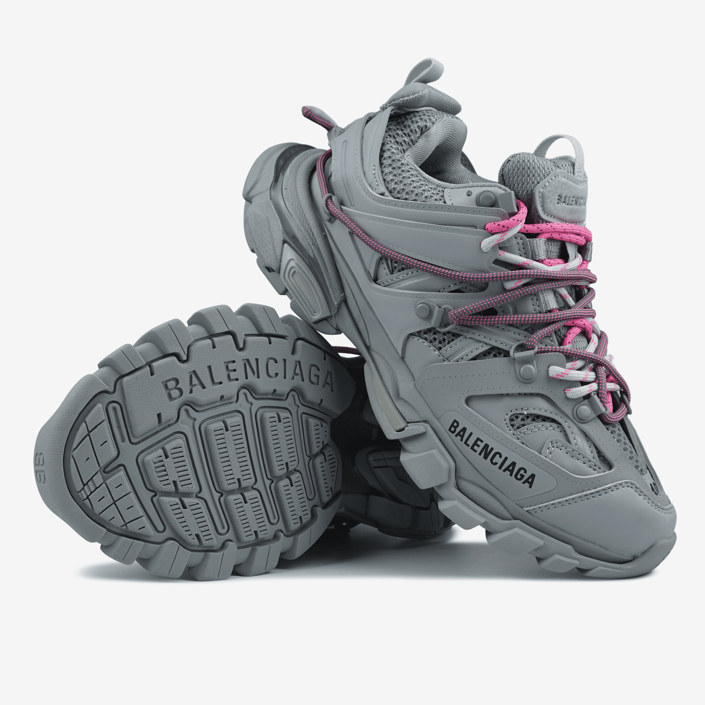Balenciaga Track Trail Laces Grey Pink