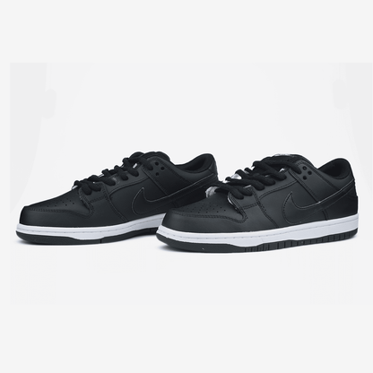 Nike SB Dunk Low Black White Хутро