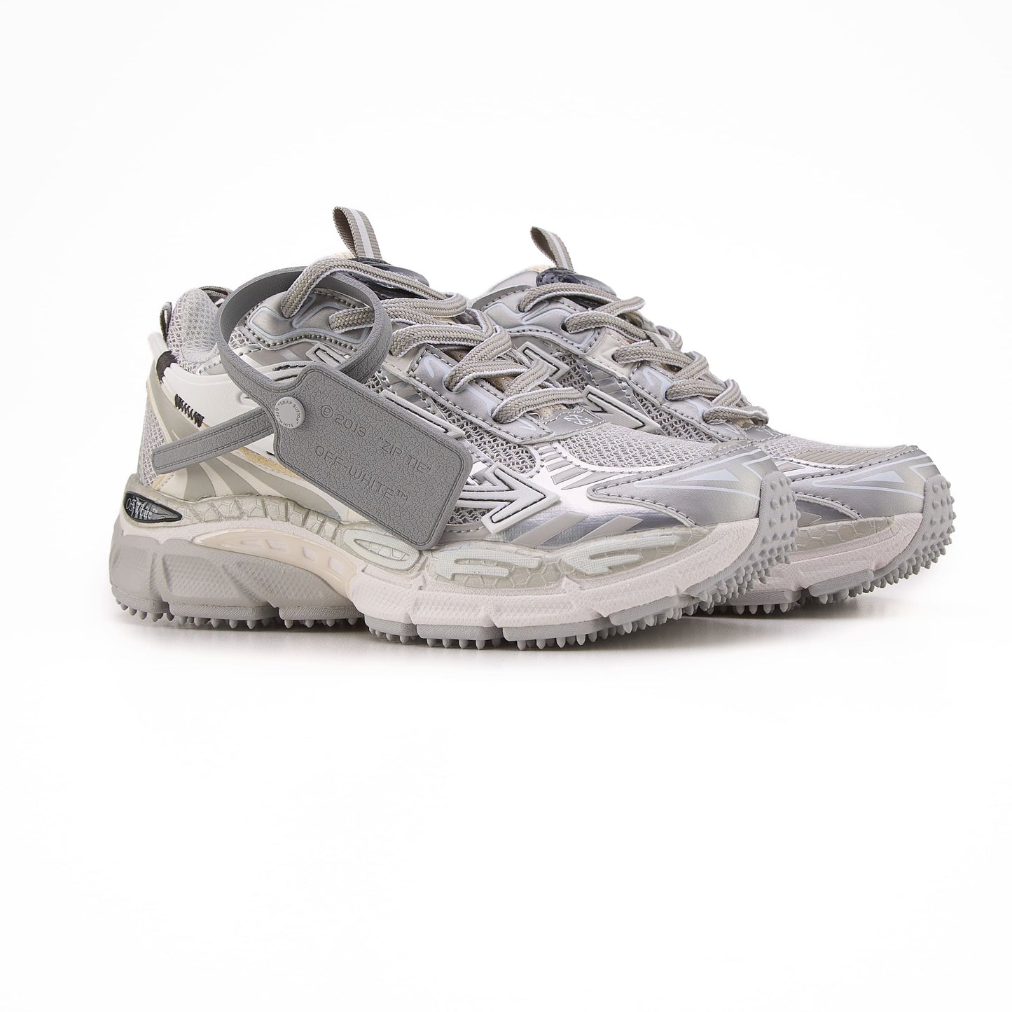 OFF-WHITE Be Right Back White Silver